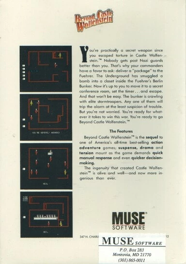 Image n° 2 - screenshots  : Beyond Castle Wolfenstein